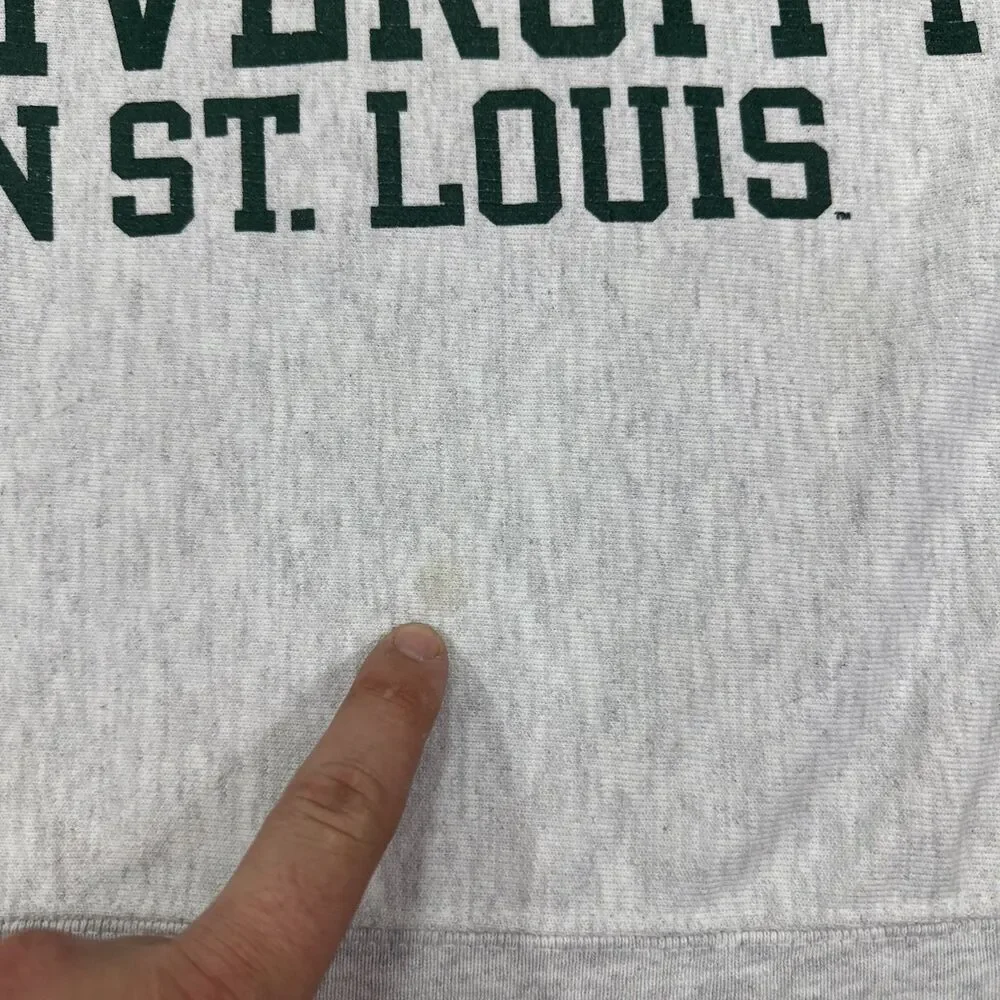Washington University In St. Louis Champion Reverse Weave Mens Small Gray - Picture 4 of 8